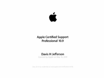  Apple Certified Support Professional (ACSP 10.9) 
