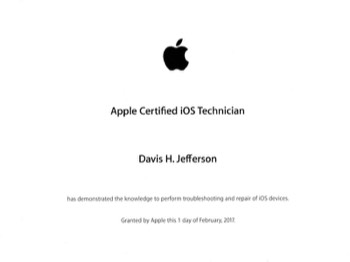  Apple Certified IOS Device Technician (ACiT) 