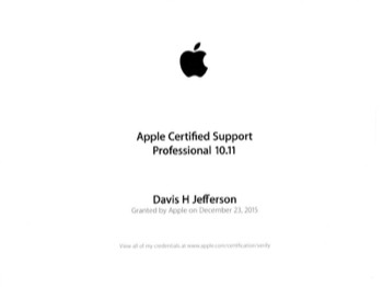 Apple Certified Support Professional (ACSP 10.11) 