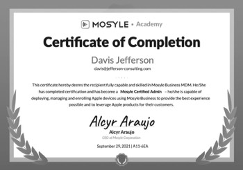  Mosyle Certified Admin 