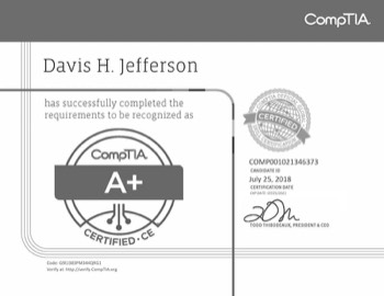  CompTIA A+ (Continuing Ed credit) 